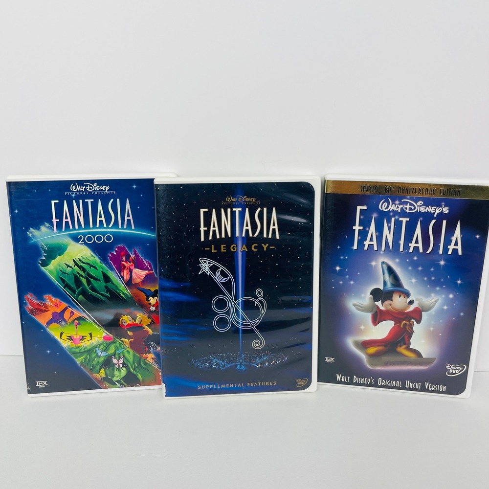 Disney The Fantasia Anthology DVD 3-Disc Collector's Edition 60th Anniversary EX